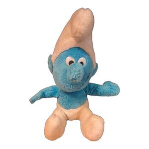 Smurf Plush Stuffed Animal Blue Toy Doll Peyo Wallace Berrie & Co Vintage 1979